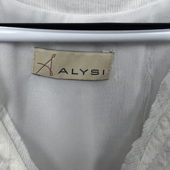 NWOT Alysi dress white and cream., USA 4 - Picture 3 of 7